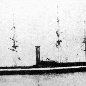 The USS Freegate - One of the Black Ships of Commodore Perry on his second visit to Japan