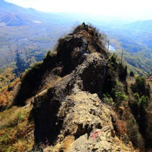 The peak of Togakushi Mountain where for generations shugenja would worship and meditate in the mountains